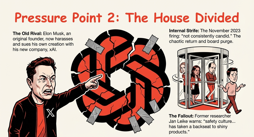 OpenAI leadership crisis - Sam Altman firing and reinstatement