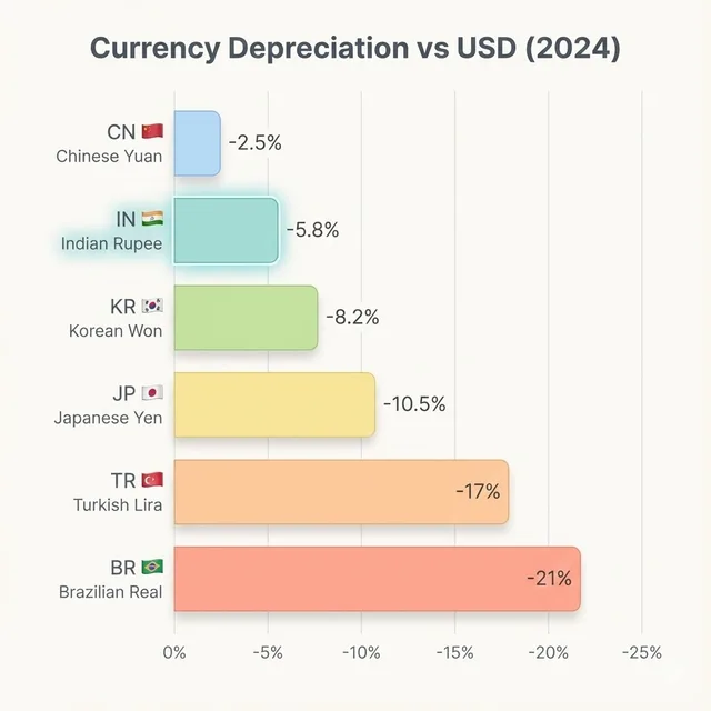 Currency movements in context